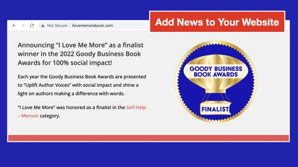 Goody Business Book Awards Award-Winning Author Promotion Tips Websites