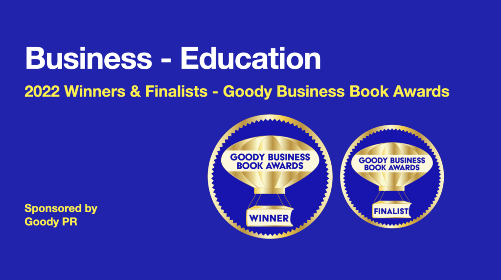 Banner announcing 2022 winners and finalist in Business - Education Books.