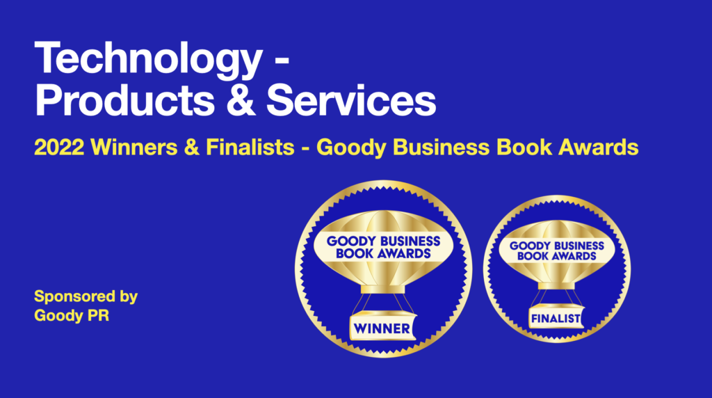 Banner announcing 2022 winners and finalist in Technology  Products and Services Books.