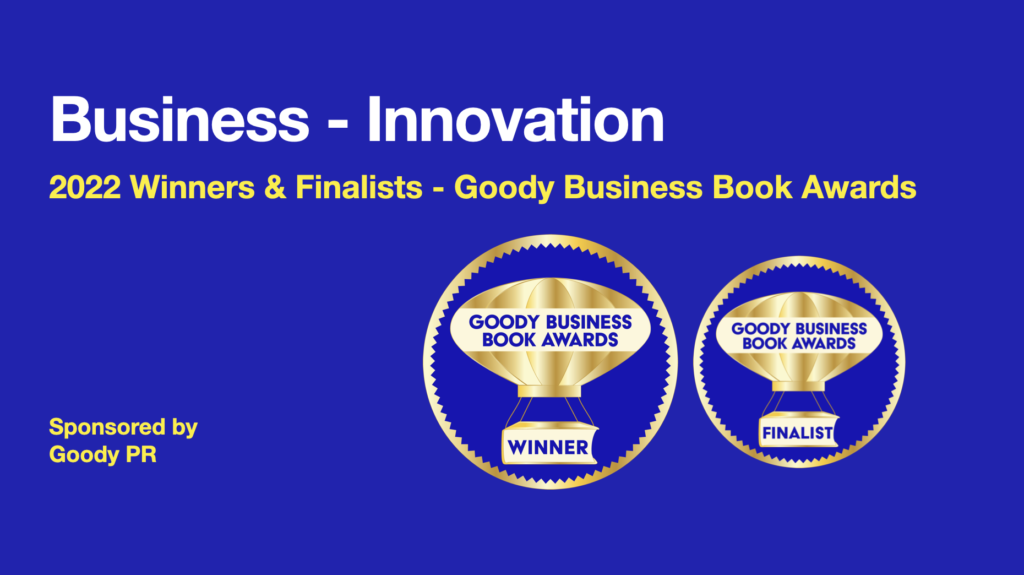 Banner announcing 2022 winners and finalist in Business - Innovation Books.