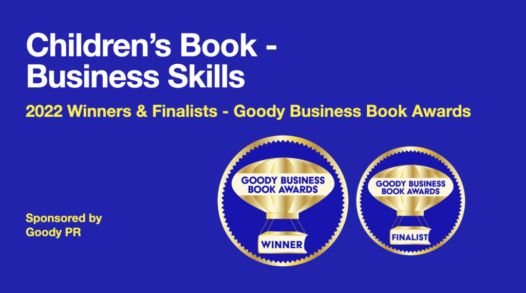 Banner announcing 2022 winners and finalist in Childrens - Business Skills Books.