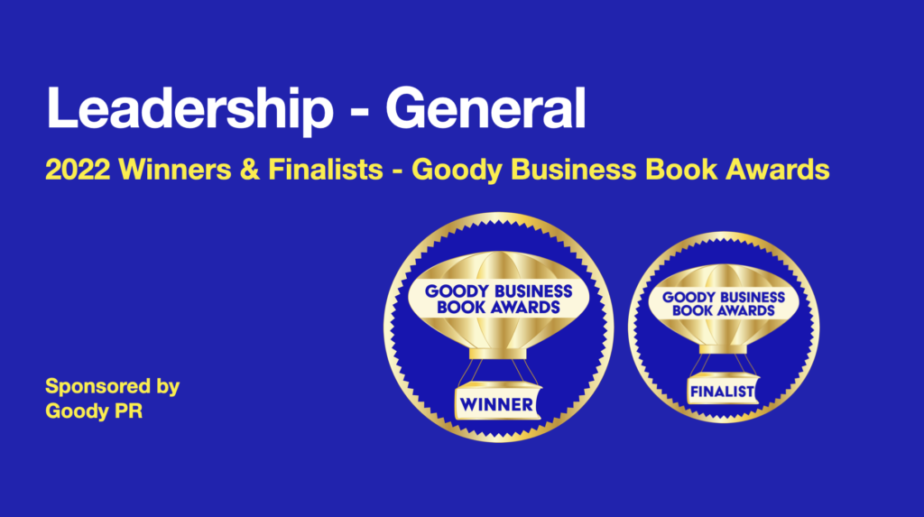 Banner announcing 2022 winners and finalist in Leadership - General Books.