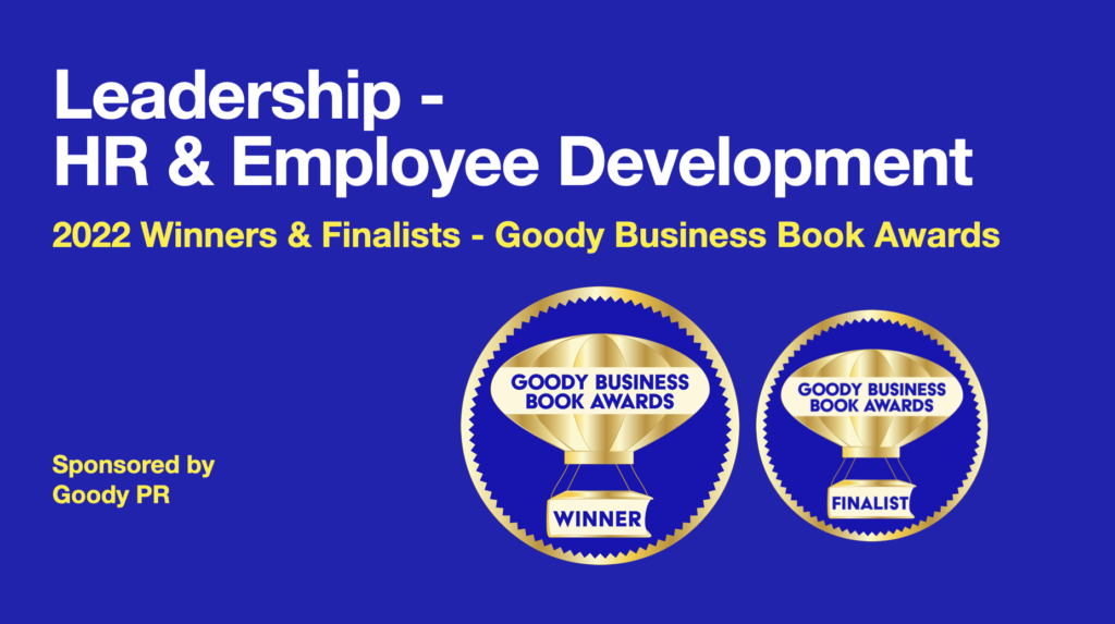 Banner announcing 2022 winners and finalist in Leadership - HR & Employee Books.