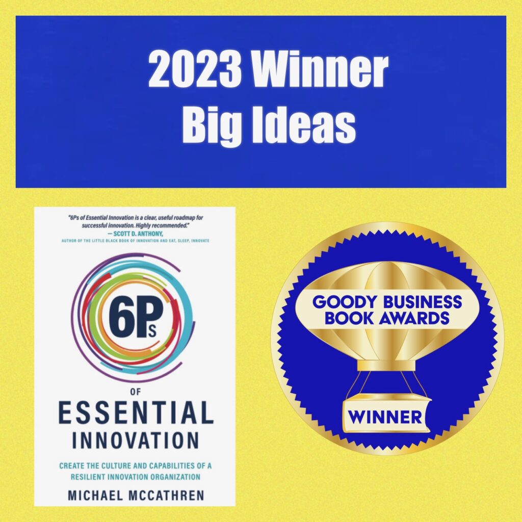 Goody Business Book Awards custom banner for author Winner in Big Ideas category.