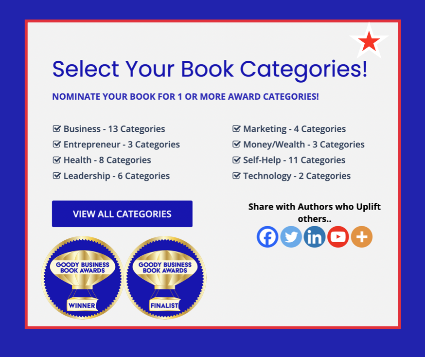 Goody Business Book Awards Categories with How to Win Tips for Authors